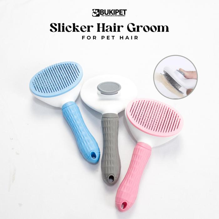 Sisir Grooming Brush Kucing pembersih dan perawatan bulu rontok - Slicker Hair