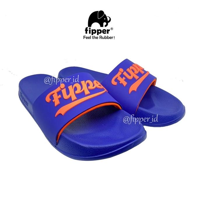 Fipper Slip On Ace Navy Navy Orange