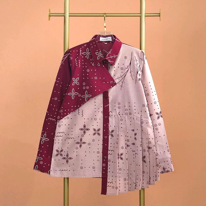 Batik Wanita LESTARI Maroon