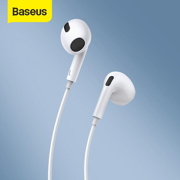 Baseus Earphone In-Ear 3.5Mm, Earphone Olahraga Tipe-c Lateral Suara