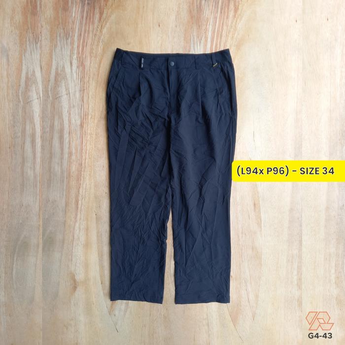 celana outdoor gunung pria K2 warna hitam size 34