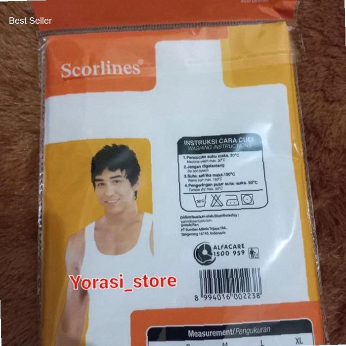 Singlet Scorlines Pria Katun | Kekinian