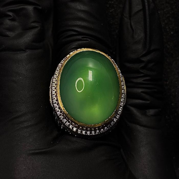 Ijo Garut Ohen, Ring Perak Size Medium