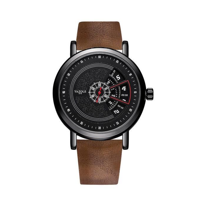 YZ008 READY COD!! Jam Tangan pria kulit sintetis classic FREE KOTAK / jamtangan pria dewasa impor cl