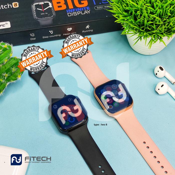 FiTech Smartwatch Jam Tangan Pintar Series 8 Bluetooth Fitness Tracker Heart Rate SPO2 Watch 8 IWO8 