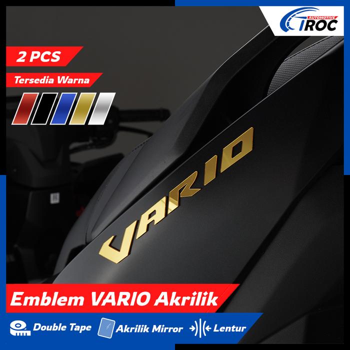Emblem Vario Timbul 3D Emblem Vario Original Stiker Vario Timbul Sticker Logo Vario 110 125 150 160 
