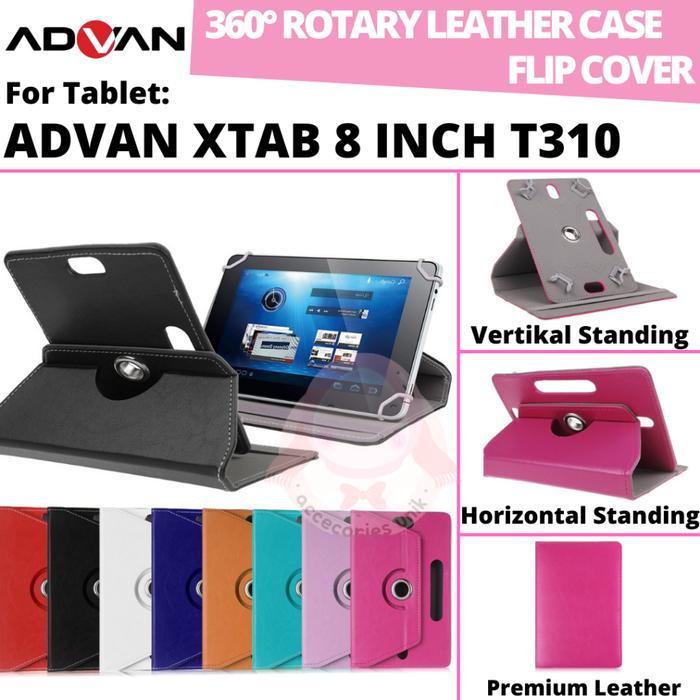 ADVAN XTAB 8 Inch T310 Tablet Android 13 Rotary Case Leather Flip Casing Book Cover Kesing
