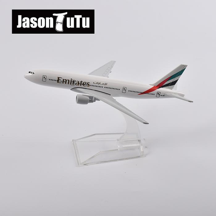 JASON TUTU 16cm United Arab Emirates Boeing B777 Airplane Model Plane