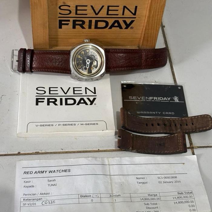Jam Tangan Seven Friday Second Like New Original