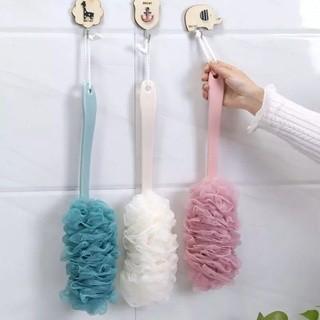 Sikat Spons Punggung Gagang Panjang/Sikat Shower Puff Penggosok Badan / Sikat Mandi Punggung Spon Ma