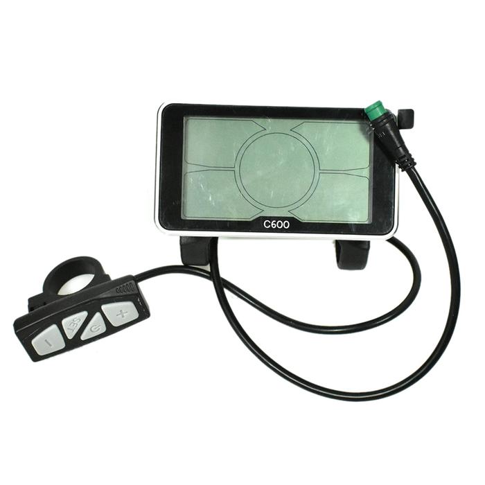5S Protocol 24V 36V 48V LCD C600 Big 4 Inch Big Screen Electric Bicycle Display with Waterproof Conn