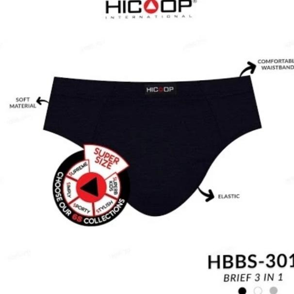 celana dalam hicoop BIG SIZE 2 XL 3XL DAN 4XL SEKOTAK ISI 3PCS