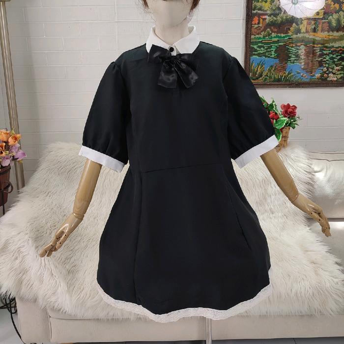 dress maid kostum maid black dress