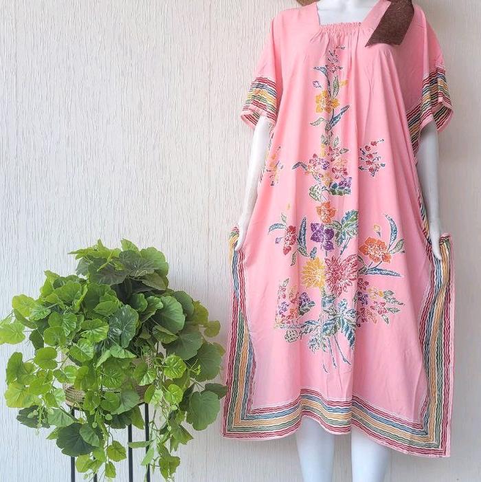 daster lowo karet encim batik tulis kombinasi colet warna