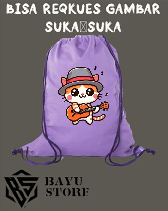 TAS SERUT PRIA/WANITA MURAH (kucing main gitar)