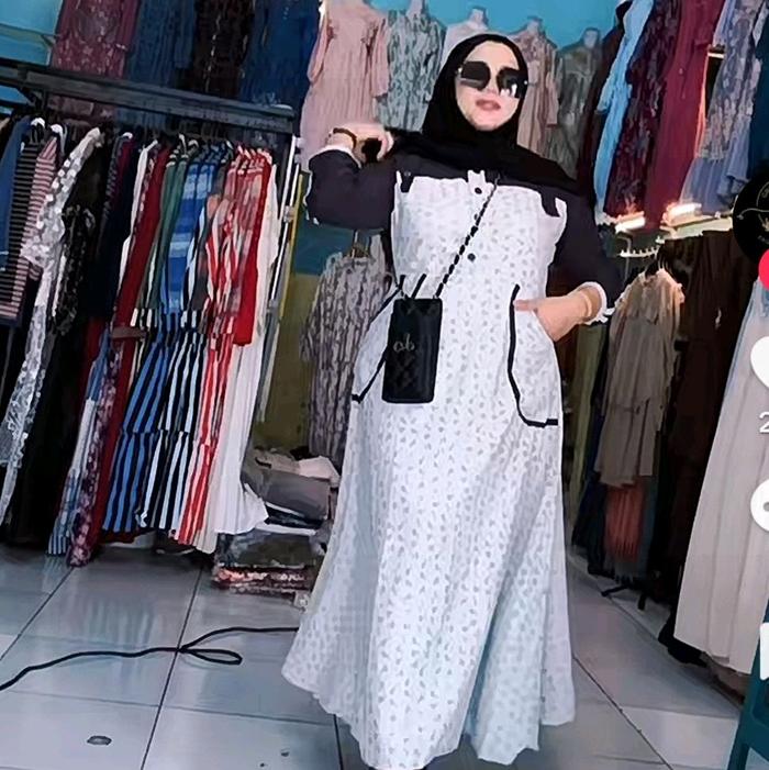 midi midi dress virall Layla DNL ori Gamis Muslim Wanita Remaja Dewasa