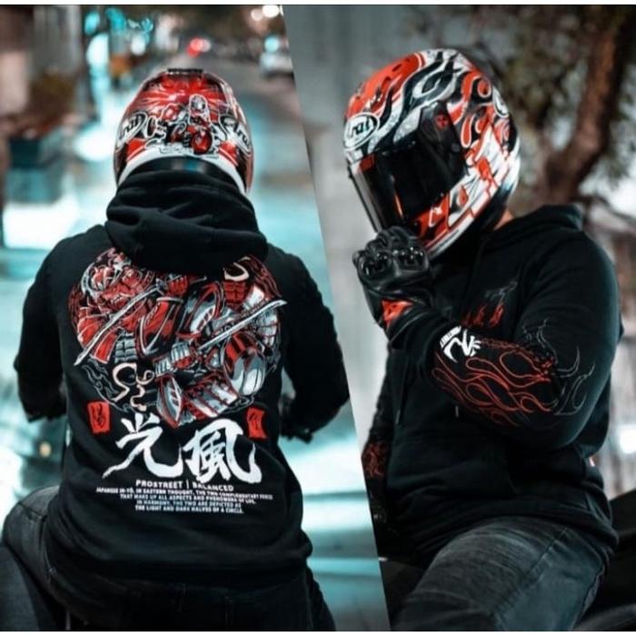 Jaket Prostreet YinYang Hoodie Prostreet Bn Katun Tebal