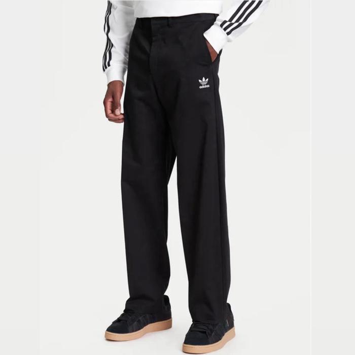 Adidas Originals Trefoil Essentials Chino Pants Regular Fit Black