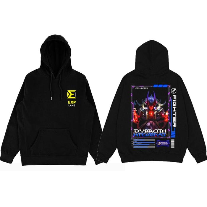 Sweater Hoodie Mobile Legend Dyrroth Fighter Skin Collector  skin kof  Full Skin Terbaru