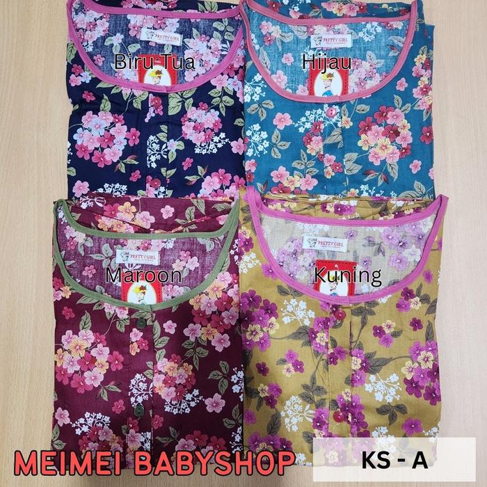 Babydoll Kulot Katun Sabata Pretty Girl / Setelan Pendek Full Kancing