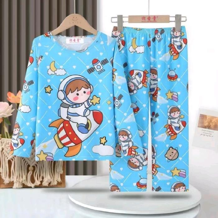 Piyama astronot anak laki laki import baju tidur astronot anak import