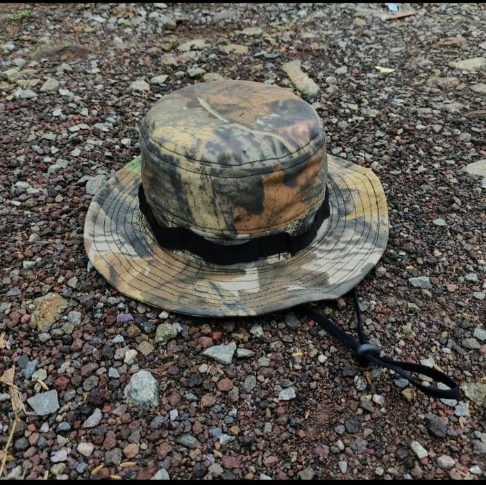 Topi Rimba hunting/berburu Army | Topi Jungle Hat camouflage | Topi Gunung Outdoor | Topi Bucket | T