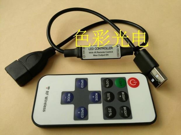 Led Mini controller led monochrome light with light bar dimmer RF