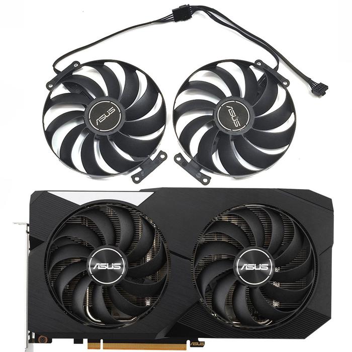 NEW 95MM 5PIN CF1010U12S Dual RX 6600 6600XT GPU Fan,For ASUS Radeon Dual RX 6600 6600XT 6700XT Grap