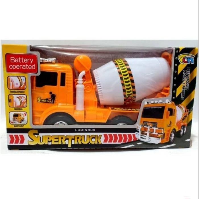 Mainan Anak Super Truck Mixer Mobil Truk Konstruksi Molen 175A-1