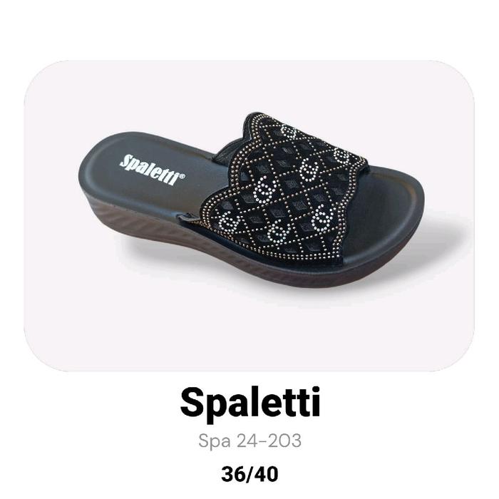 Spaletti Spa 24-203 Sandal Wanita Original Casual Model 36/40 dengan Desain Eksklusif