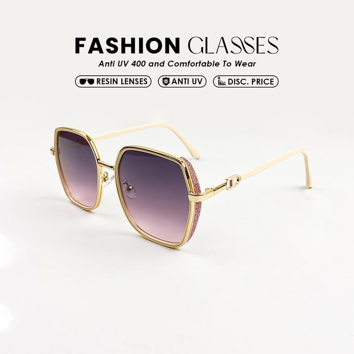 Cool Vision Kacamata Sunglasses Wanita Anti UV Light Frameless Bahan Premium Desain Korea Stylish Co