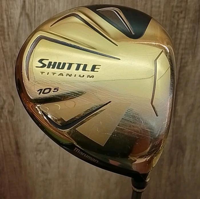 PREMIUM Stick Golf Driver Maruman Shuttle Titanium Gold-Original Jepang