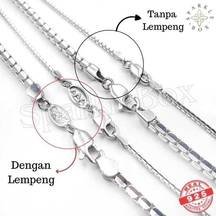 NEW!! READY!! Kalung Perak Asli - Kalung Perak Pria - Kalung Perak - Kalung Santa - Sparkle Box BEST
