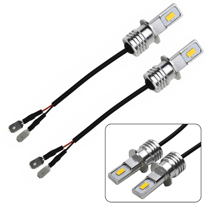 Yellow Light Bulbs Conversion Kit 80W 2000LM 3000K Durable H3 CSP LED