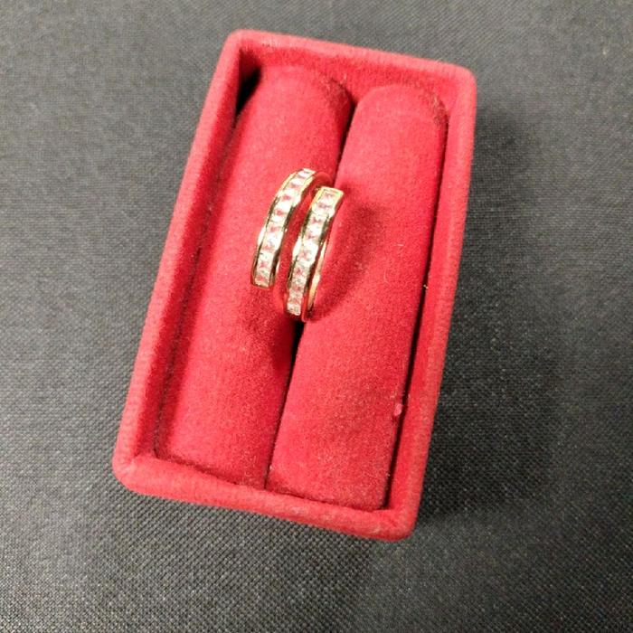 Cincin Titanium baris elegan