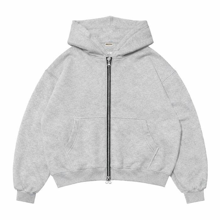 PERRYFOYE Boxy Double Zipper Hoodie 300GSM