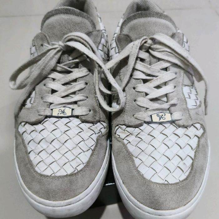 Sepatu Pria Bottega Veneta Leather Suede Pre Loved