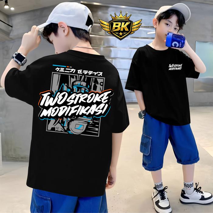 Kaos ANAK TWO Stroke MODIFIKASI - Kaos Two Stroke LENGAN PENDEK