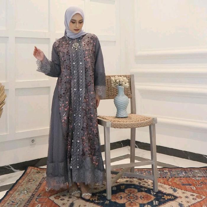 Gamis Grey | Gamis Abu Abu | Dress Grey | Dress Abu abu | Gaun Grey | Dress Pesta | Dress Premium |