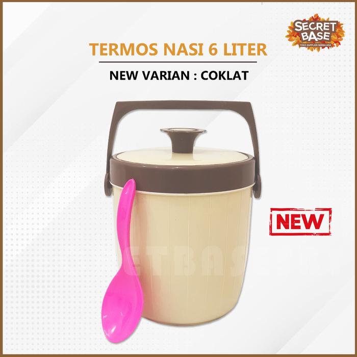 ORIGINAL TERMOS NASI 6 LITER - Termos Es / Rice Bucket / Ice Bucket 6L READY STOCK