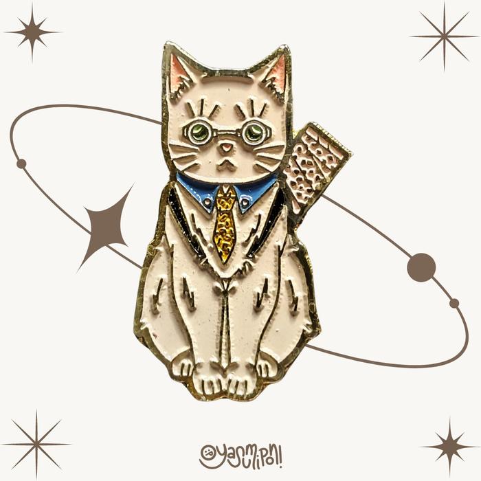 Oyasumipon! Nyanamin Nanamin Neko Enamel Pin Anime Merch