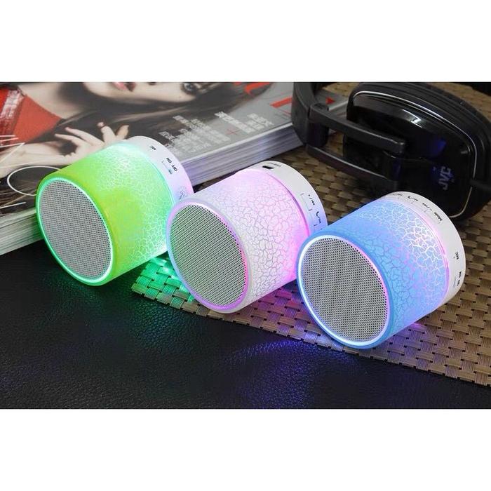 Speaker Bluetooth S10 Mini LED Motif Retak Super Bass Speaker Mini Bluetooth Portable