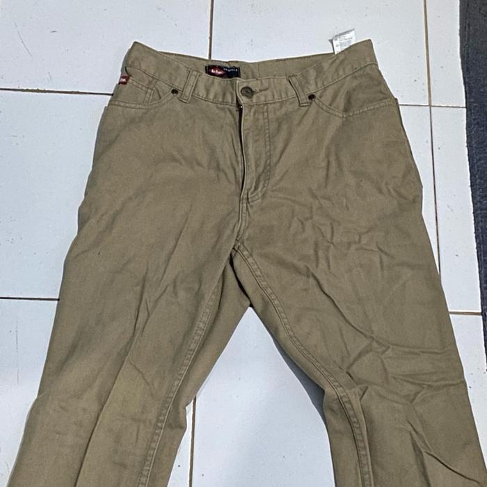 Thrift-celana jeans regular fit Pria Panjang