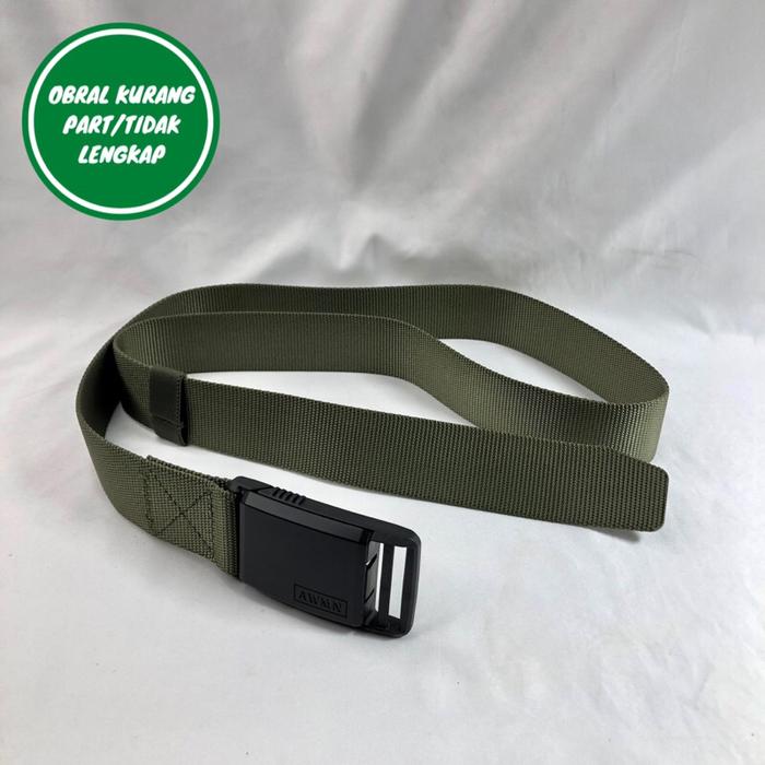 [OBRAL KURANG PART] Gesper Tali Ikat Pinggang Pria Army Military Tactical Nilon 125cm - 9817