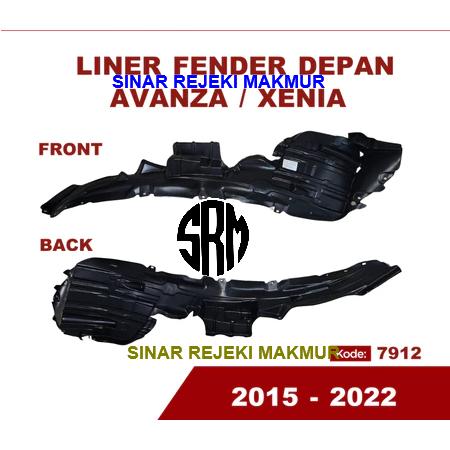 Liner Inner Fender Spakbor Depan Avanza Xenia 2015-2022