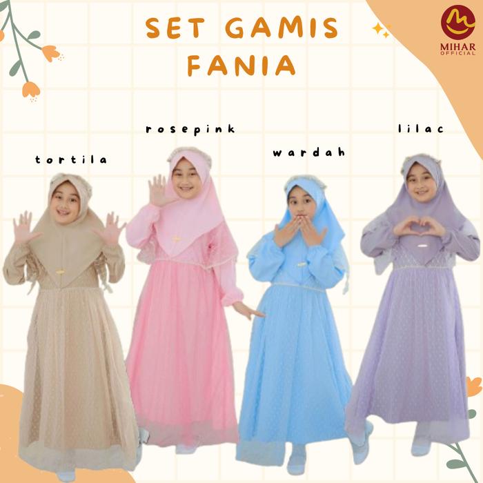 GAMIS BRUKAT ANAK FREE HIJAB GAMIS ANAK KEKINIAN GAMIS LEBARAN GAMIS FANIA