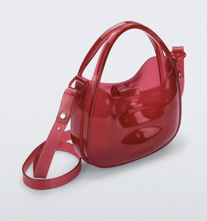 Tas Wanita Melissa Mirror Bag Transparent Red