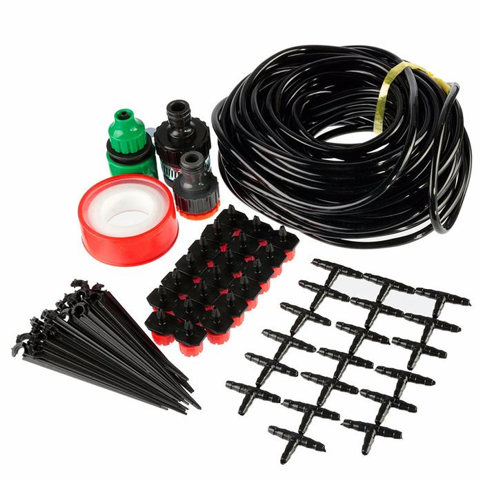 15m 4/7mm Hose NEW DIY Micro Drip Irrigation System Gardening Drip