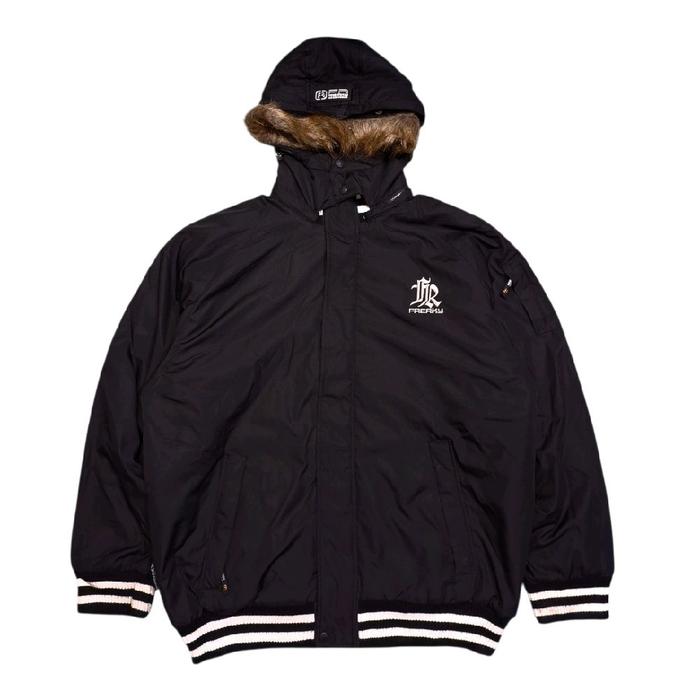 jaket varisity y2k freaky massive with hoodie mantap