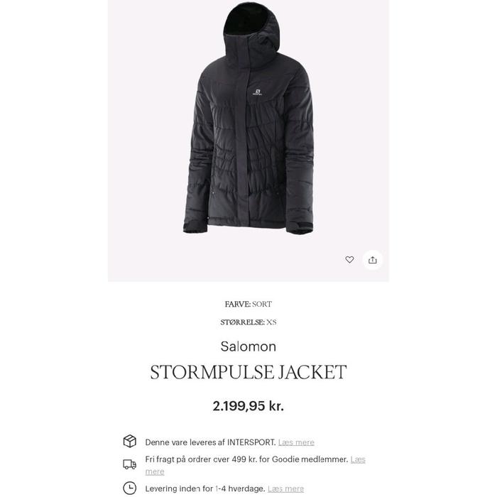 Salomon Stormpulse jaket snowboard ski salju down bulu angsa original